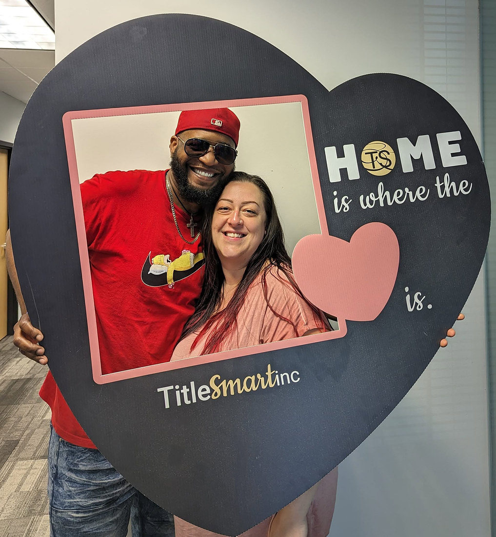 Candice's client celebrating his new home